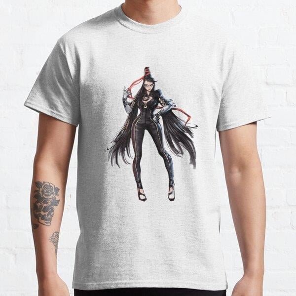 Unisex Bayonetta Baskılı T-Shirt (Rahat Kalıp Tişört)