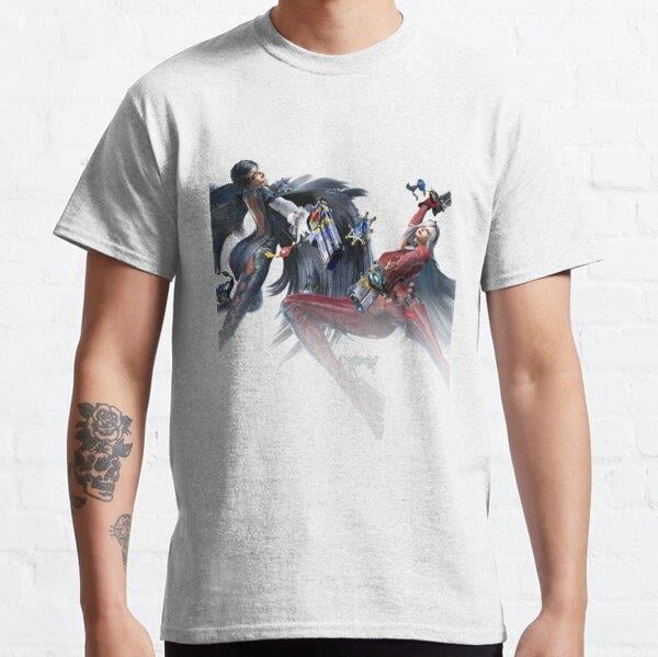 Unisex Bayonetta Baskılı T-Shirt (Rahat Kalıp Tişört)