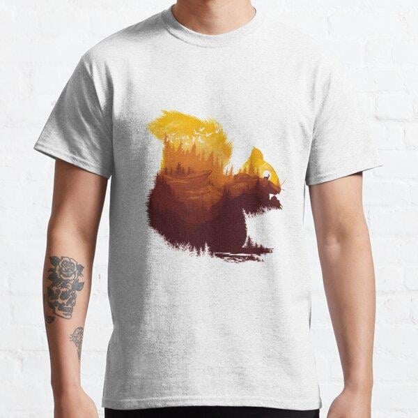 Unisex Be a little wild Baskılı T-Shirt (Rahat Kalıp Tişört)
