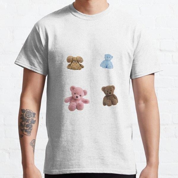 Unisex Bears Baskılı T-Shirt (Rahat Kalıp Tişört)