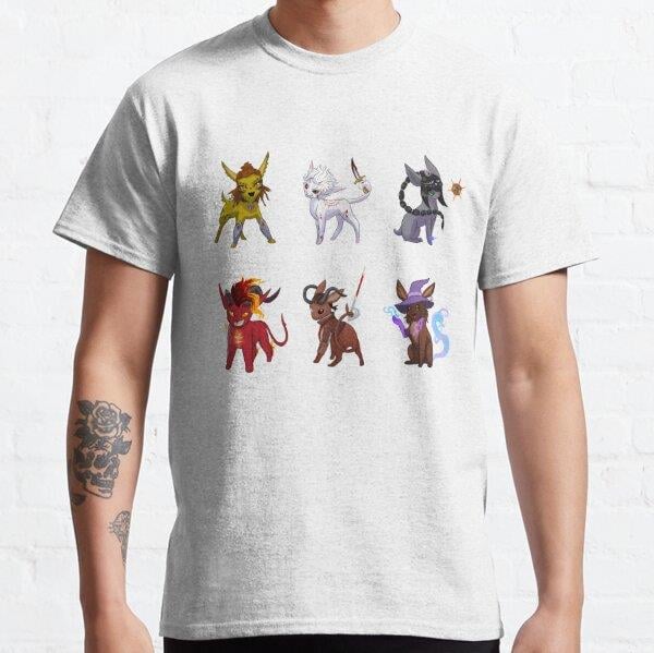 Unisex BG3 Eveelutions Baskılı T-Shirt (Rahat Kalıp Tişört)