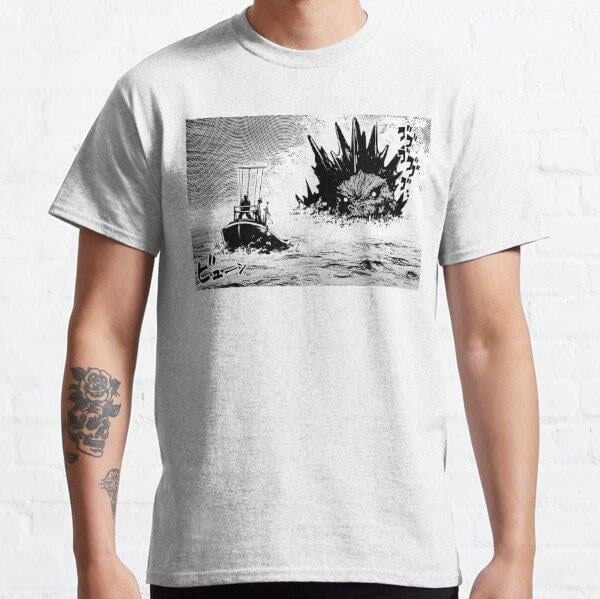 Unisex Boat Chase Tasarım Baskılı T-Shirt (Rahat Kalıp Tişört)