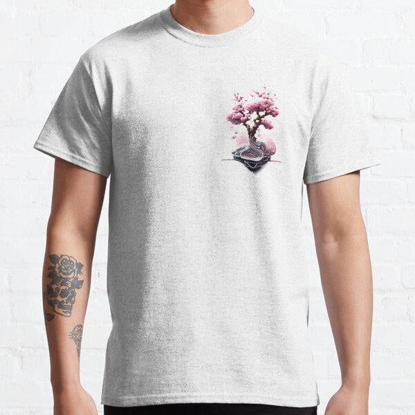 Unisex Bonsai Sakura - For Sacred Beauty Baskılı T-Shirt (Rahat Kalıp Tişört)