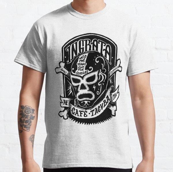 Unisex Cafe Tacvba Ingratas 1994 Baskılı T-Shirt (Rahat Kalıp Tişört)
