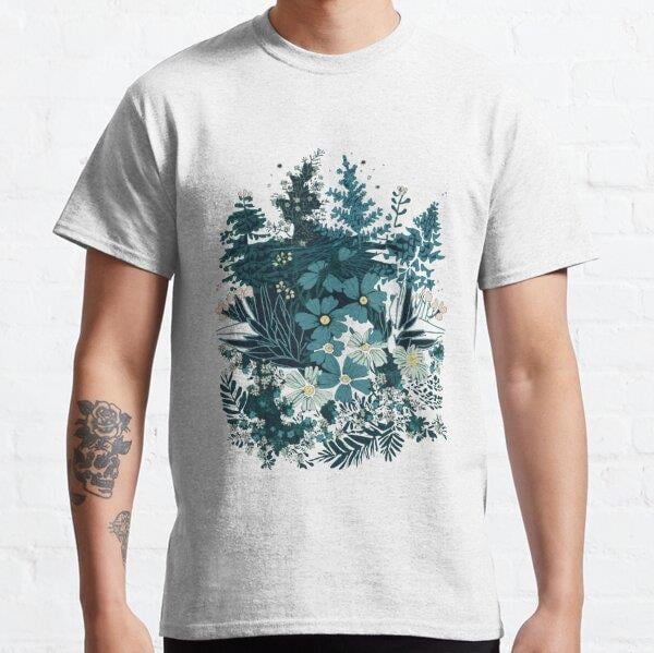 Unisex Calm nature Baskılı T-Shirt (Rahat Kalıp Tişört) Baskılı T-Shirt (Rahat Kalıp Tişört)