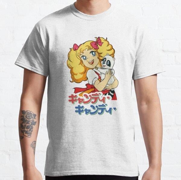 Unisex Candy Candy Tasarım Baskılı T-Shirt (Rahat Kalıp Tişört)