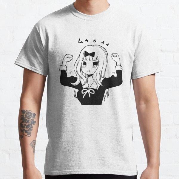 Unisex Chika Fujiwara Buff Design V2 Tasarım Baskılı T-Shirt (Rahat Kalıp Tişört)