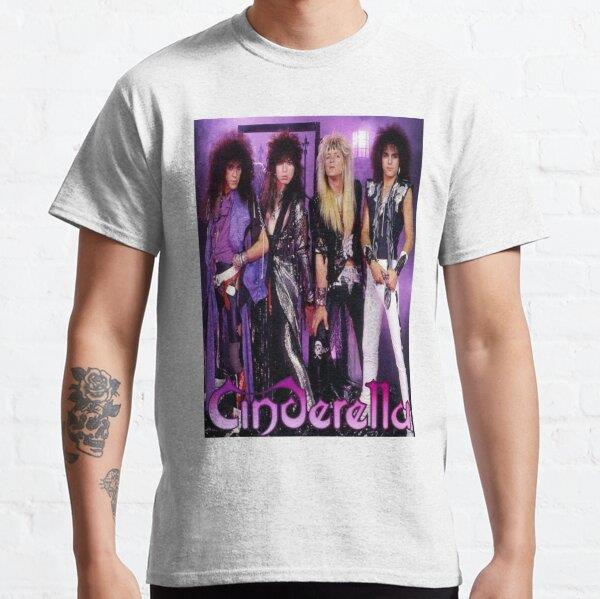 Unisex cinderella band new best logo Baskılı T-Shirt (Rahat Kalıp Tişört)