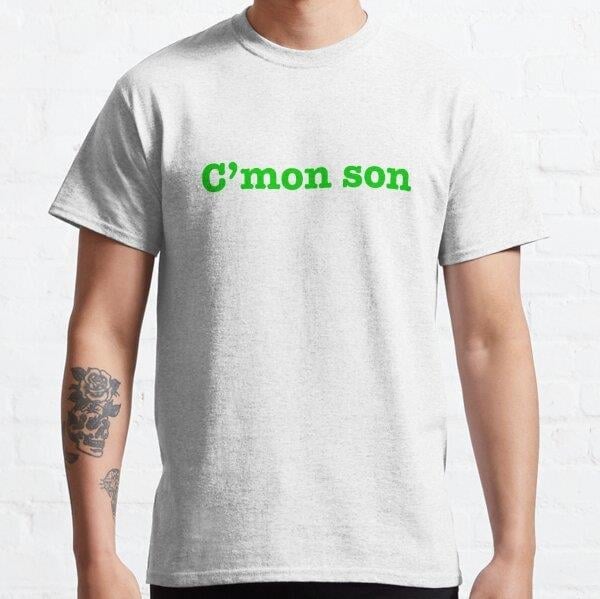 Unisex Cmon son Baskılı T-Shirt (Rahat Kalıp Tişört)