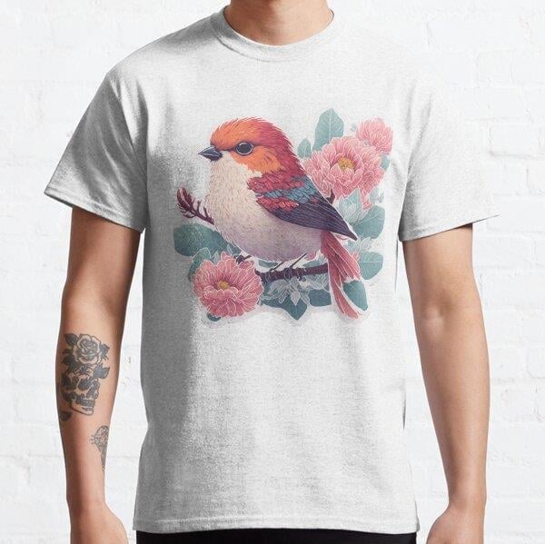 Unisex Colorfull Animals Art Baskılı T-Shirt (Rahat Kalıp Tişört)