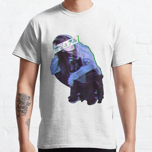Unisex COMFORTABLE - SAD JAPANESE ANIME AESTHETIC Tasarım Baskılı T-Shirt (Rahat Kalıp Tişört)
