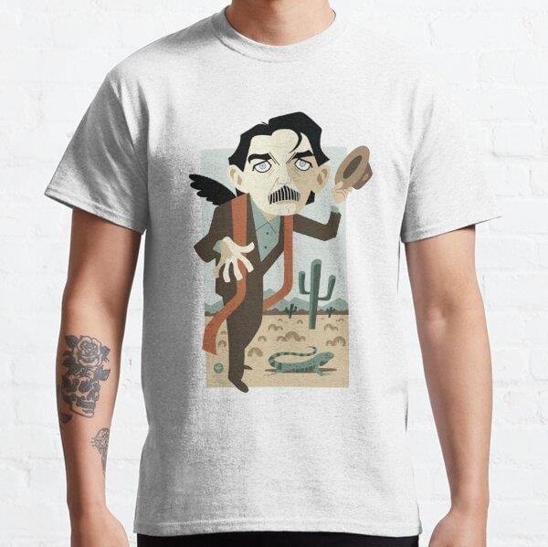 Unisex Counter Culture Magic Band Skipper Album Cover Baskılı T-Shirt (Rahat Kalıp Tişört)