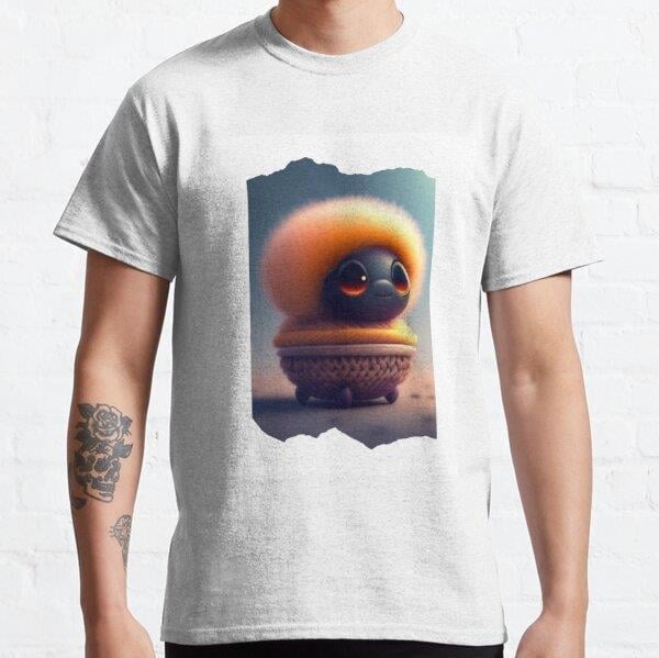 Unisex cute animals, animal,animals,legendary animals, cute spider Baskılı T-Shirt (Rahat Kalıp Tişört)