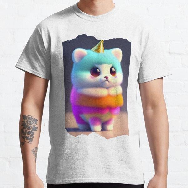 Unisex cute animals, animal,animals,legendary animals, cute bee Baskılı T-Shirt (Rahat Kalıp Tişört)