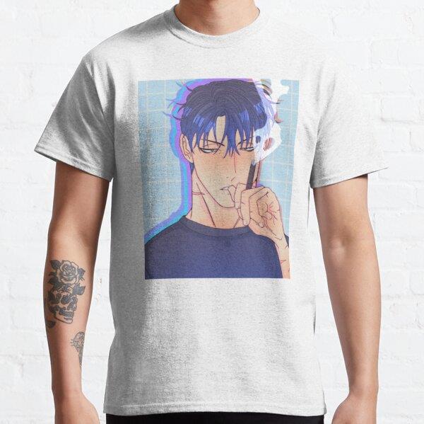 Unisex Dangerous Convenience Store Bum Geon Woo BL Manhwa FanArt Premium Tasarım Baskılı T-Shirt (Rahat Kalıp Tişört)