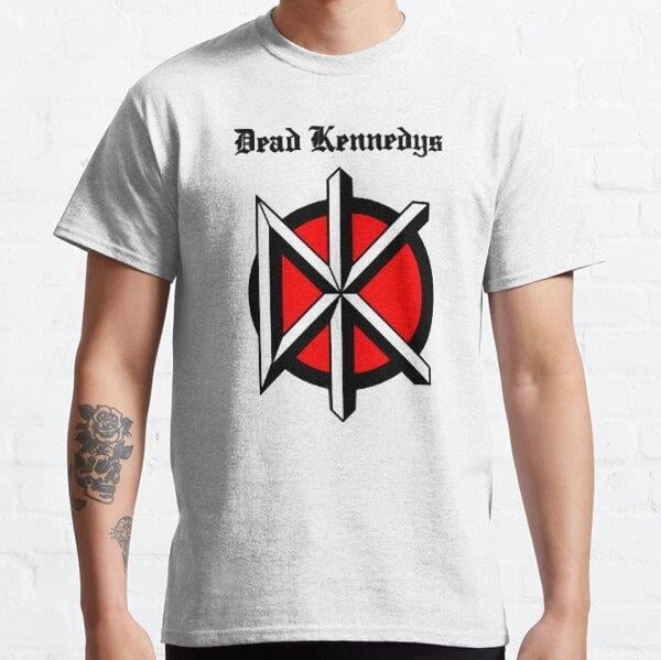 Unisex Dead Kennedys Band Logo Baskılı T-Shirt (Rahat Kalıp Tişört) Baskılı T-Shirt (Rahat Kalıp Tişört)