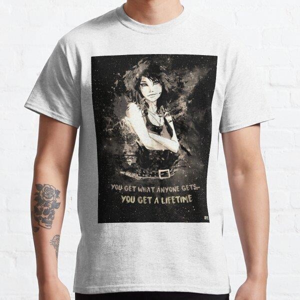 Unisex Death - Sandman Tasarım Baskılı T-Shirt (Rahat Kalıp Tişört)