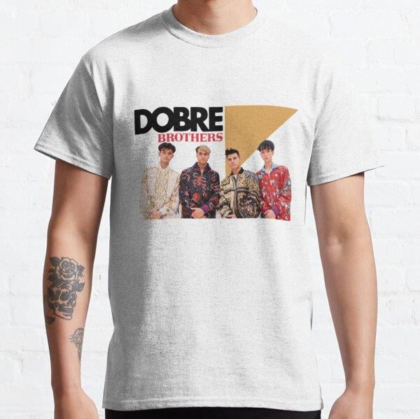 Unisex Dobre Brothers Baskılı T-Shirt (Rahat Kalıp Tişört)
