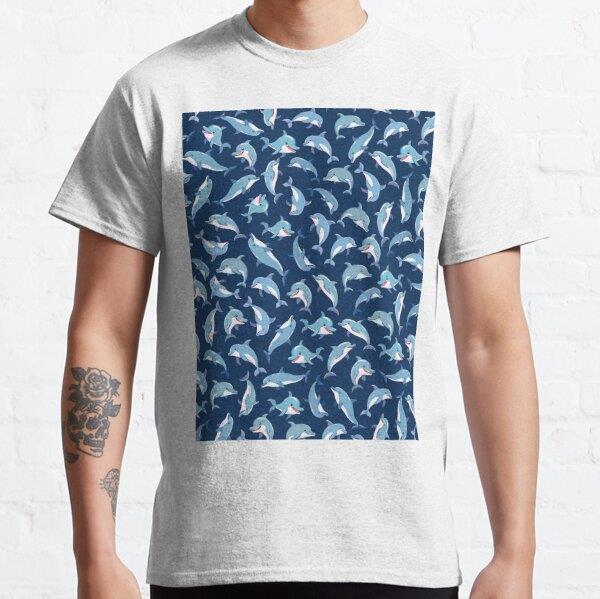 Unisex Dolphin Baskılı T-Shirt (Rahat Kalıp Tişört)