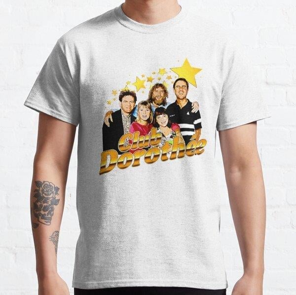 Unisex Dorothee Club Tasarım Baskılı T-Shirt (Rahat Kalıp Tişört)