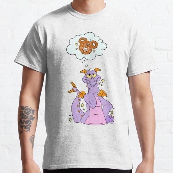 Unisex Dreaming of Mickey Pretzels Baskılı T-Shirt (Rahat Kalıp Tişört)