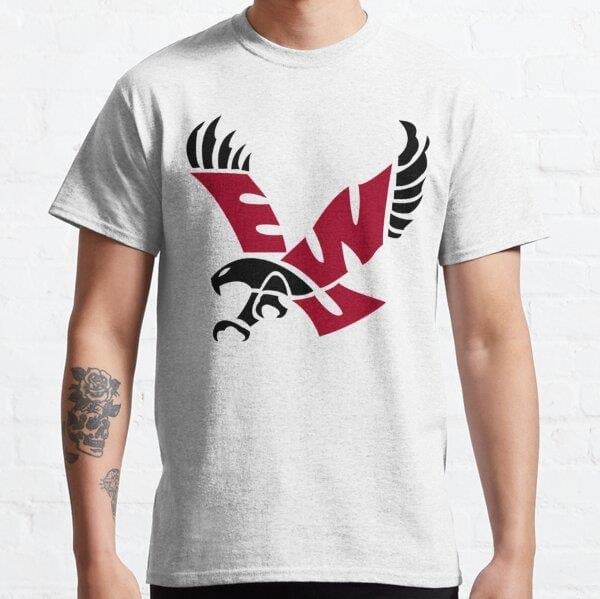 Unisex Eastern Washington Eagles merch   Baskılı T-Shirt (Rahat Kalıp Tişört)