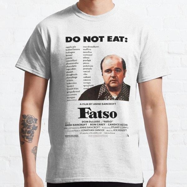 Unisex Fatso Baskılı T-Shirt (Rahat Kalıp Tişört)