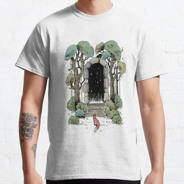 Unisex Forest Gate Baskılı T-Shirt (Rahat Kalıp Tişört)