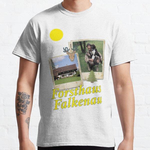 Unisex Forsthaus Falkenau, forester Martin Rombach, nice retro series from the 80s and 90s Baskılı T-Shirt (Rahat Kalıp Tişört)