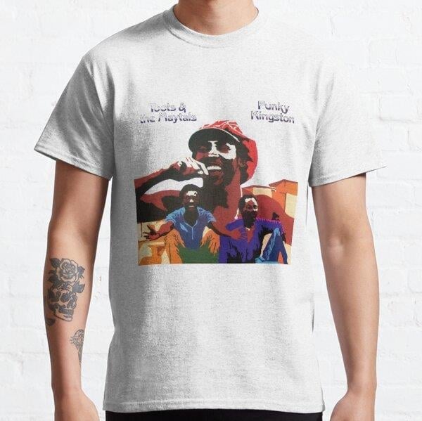 Unisex Funky Kingston  Baskılı T-Shirt (Rahat Kalıp Tişört)