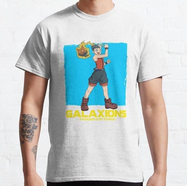 Unisex Galaxions Anime Style T-shirt (Thunder Puff) Tasarım Baskılı T-Shirt (Rahat Kalıp Tişört)