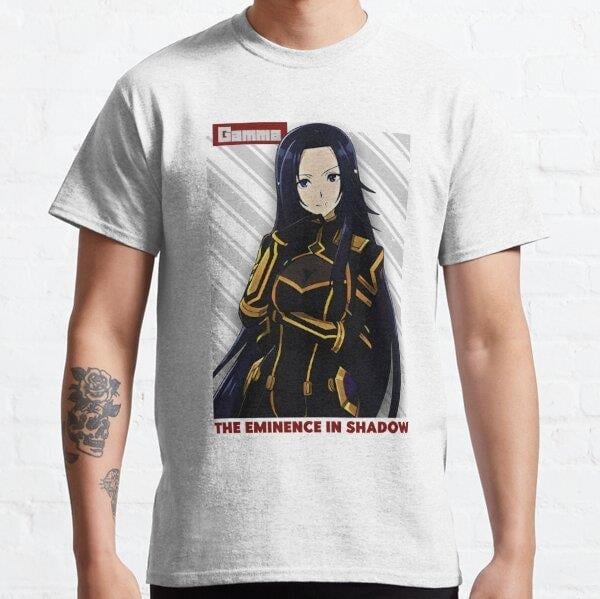 Unisex Gamma Shadow Tasarım Baskılı T-Shirt (Rahat Kalıp Tişört)