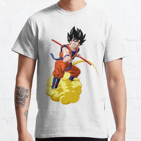 Unisex ♥ Goku Kintō Cloud ♥ Tasarım Baskılı T-Shirt (Rahat Kalıp Tişört)