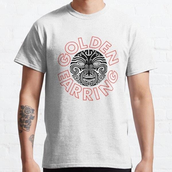 Unisex Golden Earring 2 Baskılı T-Shirt (Rahat Kalıp Tişört)
