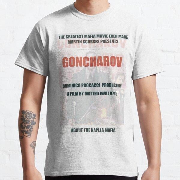 Unisex Goncharov Baskılı T-Shirt (Rahat Kalıp Tişört)