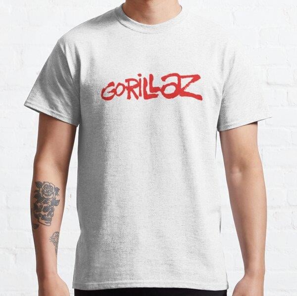 Unisex Gorilla band Baskılı T-Shirt (Rahat Kalıp Tişört)
