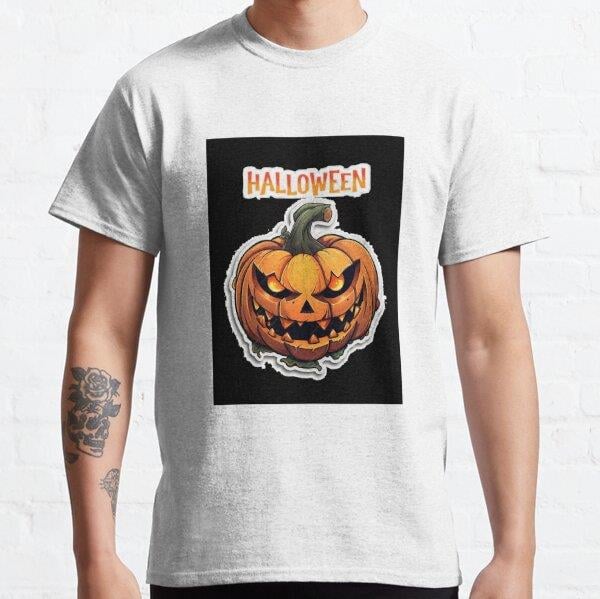Unisex Halloween day Tshirt Baskılı T-Shirt (Rahat Kalıp Tişört)