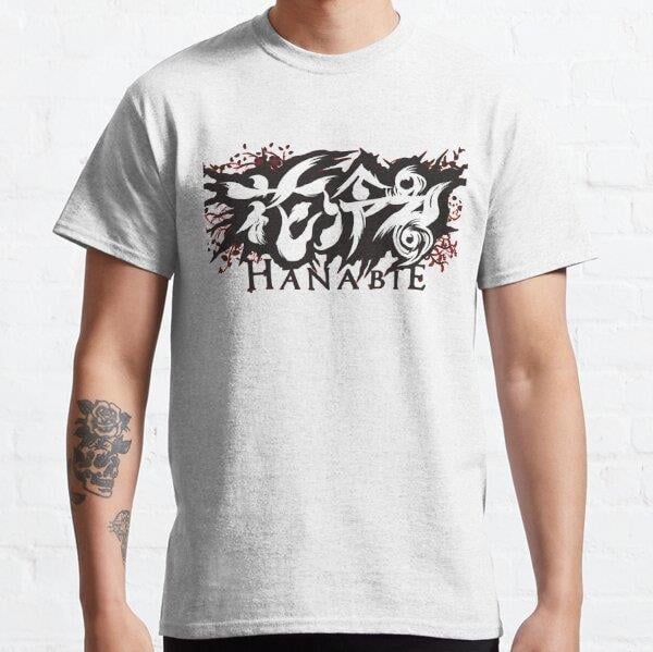 Unisex Hanabie logo Baskılı T-Shirt (Rahat Kalıp Tişört)