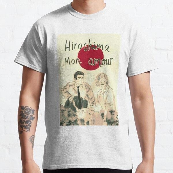 Unisex HIROSHIMA MON AMOUR Baskılı T-Shirt (Rahat Kalıp Tişört)