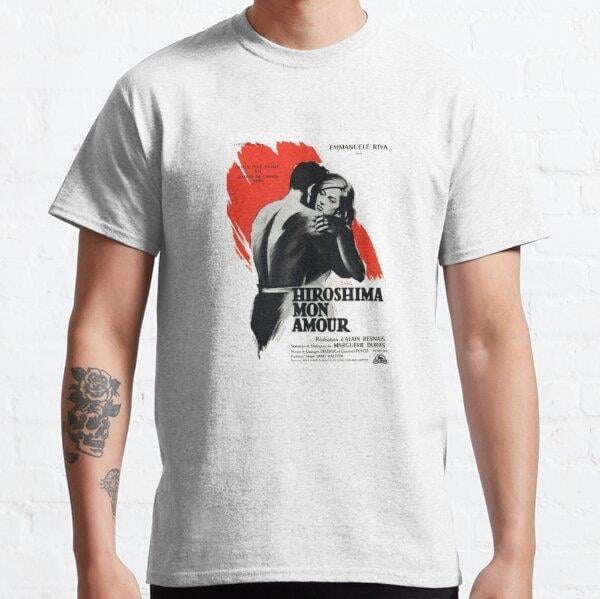 Unisex Hiroshima Mon Amour - French New Wave Classic Baskılı T-Shirt (Rahat Kalıp Tişört)