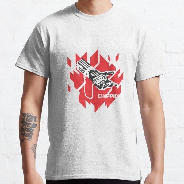 Unisex Im Chippin In Tasarım Baskılı T-Shirt (Rahat Kalıp Tişört)