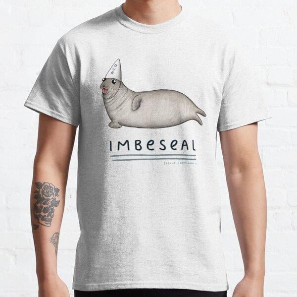 Unisex Imbeseal Baskılı T-Shirt (Rahat Kalıp Tişört)