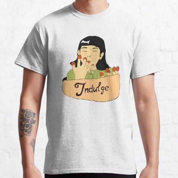 Unisex Indulge Baskılı T-Shirt (Rahat Kalıp Tişört)
