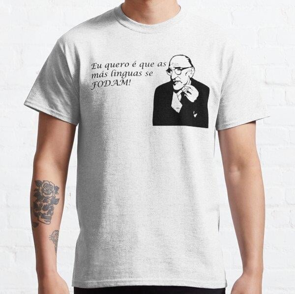 Unisex Joao Cesar Monteiro Baskılı T-Shirt (Rahat Kalıp Tişört)