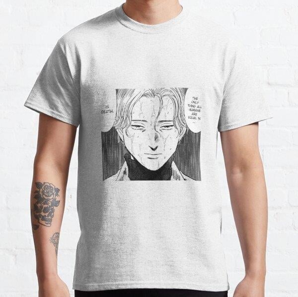 Unisex Johan Liebert Tasarım Baskılı T-Shirt (Rahat Kalıp Tişört)