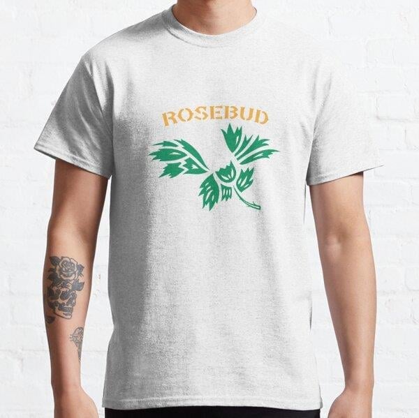 Unisex Kane Rosebud Baskılı T-Shirt (Rahat Kalıp Tişört)