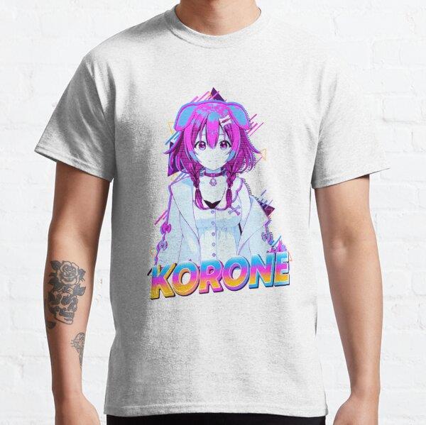 Unisex Korone | Hololive Vtuber Tasarım Baskılı T-Shirt (Rahat Kalıp Tişört)