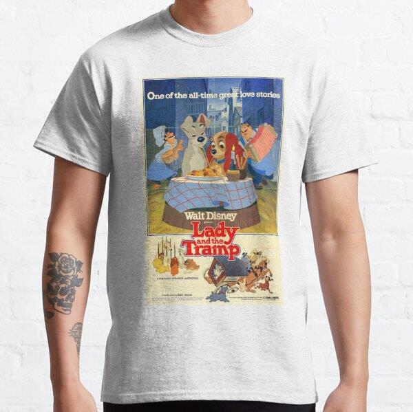 Unisex Lady and the Tramp Baskılı T-Shirt (Rahat Kalıp Tişört)