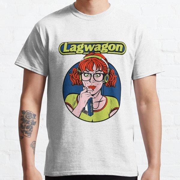 Unisex lagwagon punk band Baskılı T-Shirt (Rahat Kalıp Tişört)