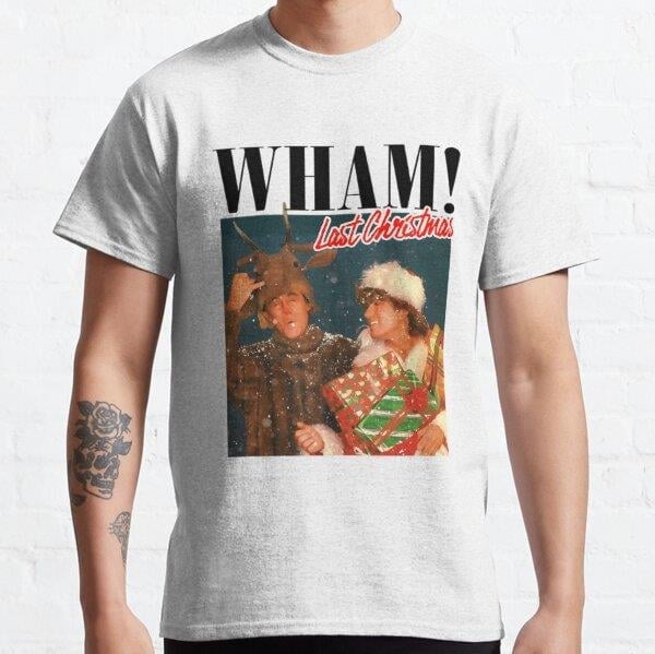 Unisex Last Christmas Album - Vintage Band UK Baskılı T-Shirt (Rahat Kalıp Tişört)
